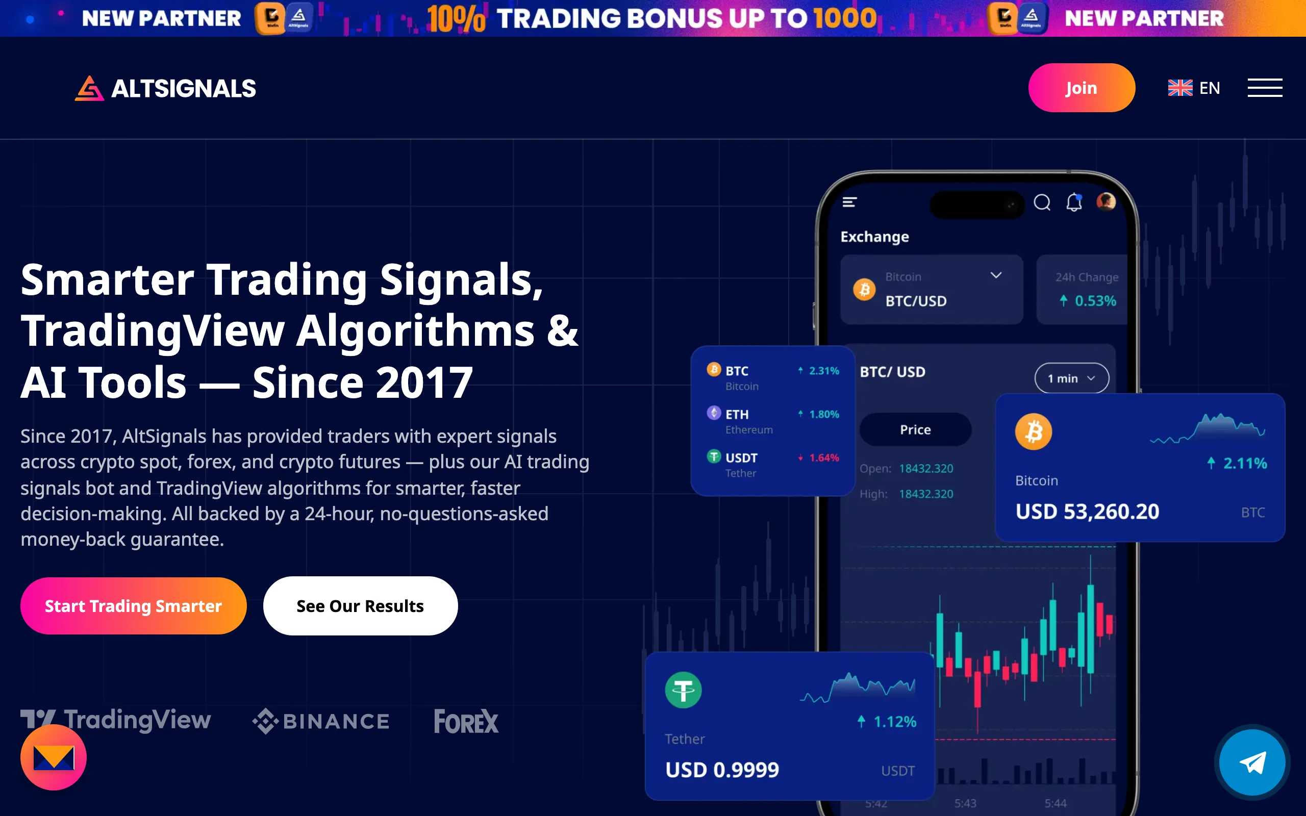 AltSignals screenshot