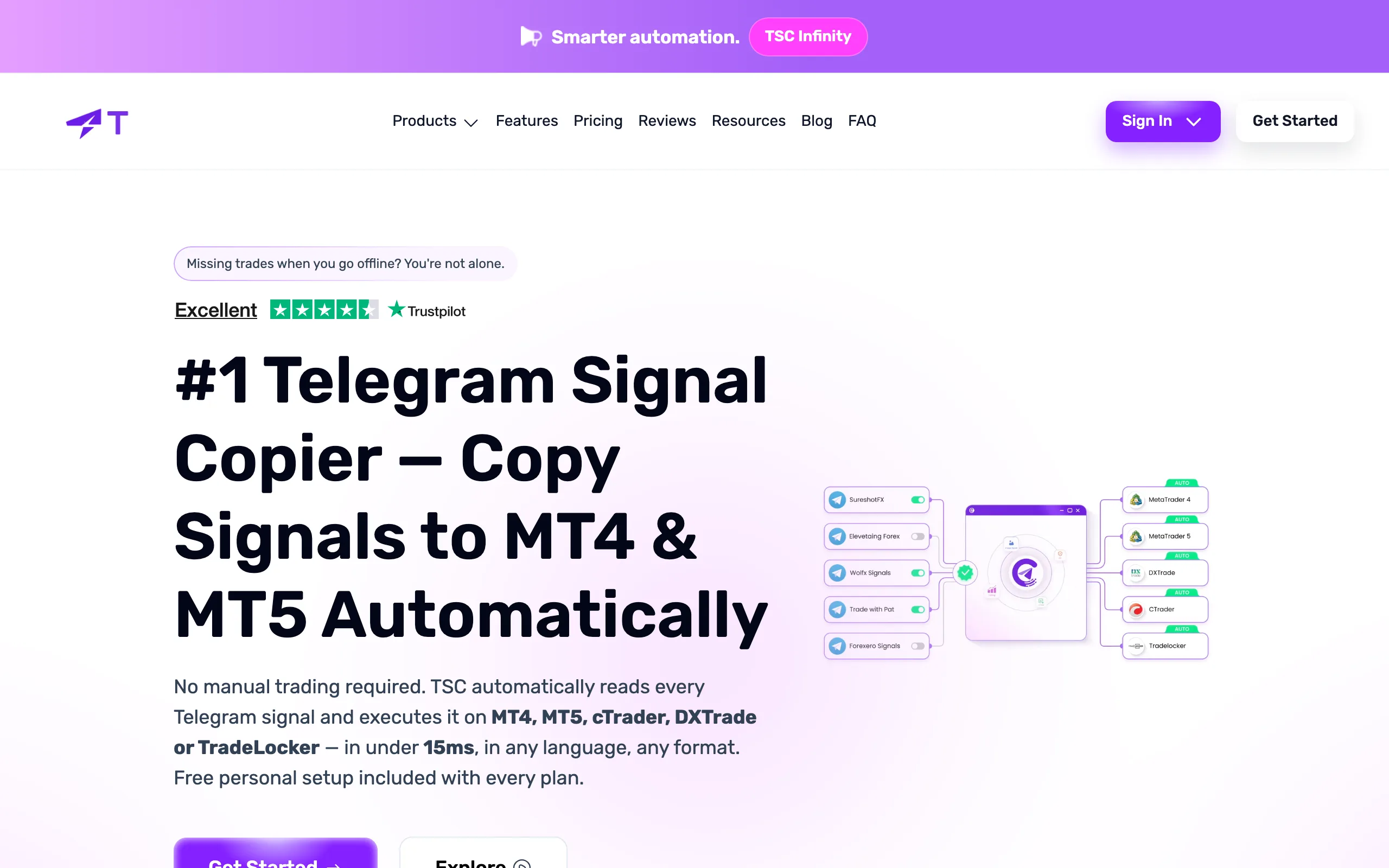 Telegram Signal Copier screenshot