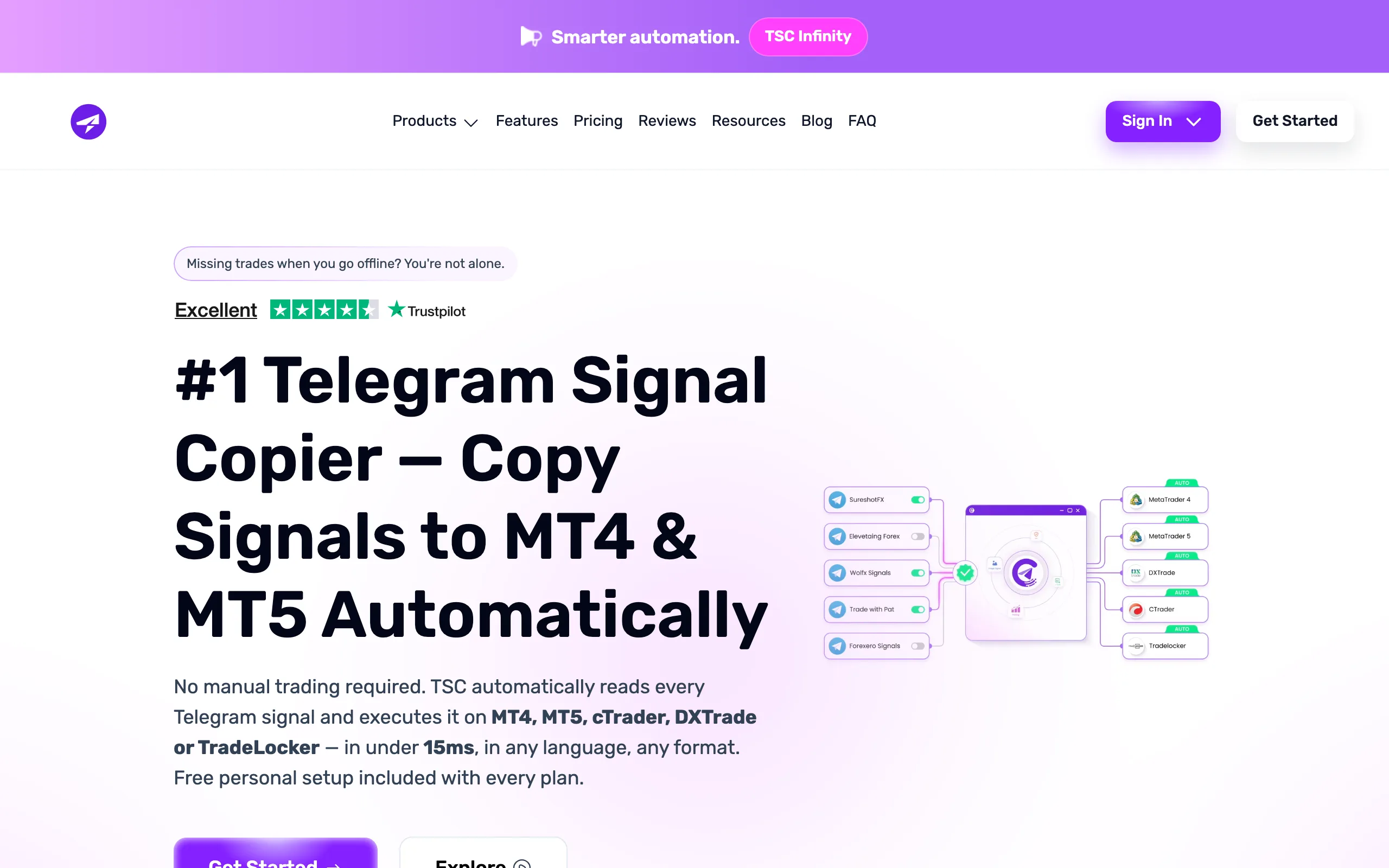 Telegram Signal Copier screenshot