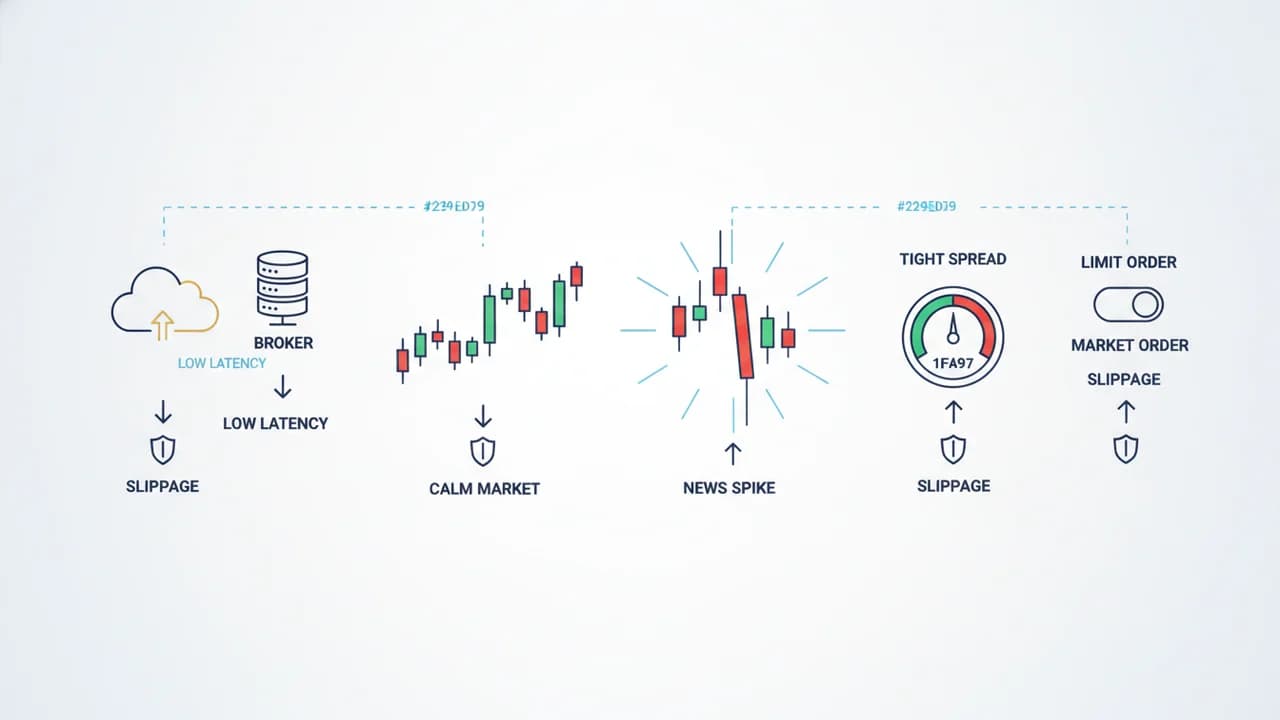 Factors that increase or reduce slippage when copying signals