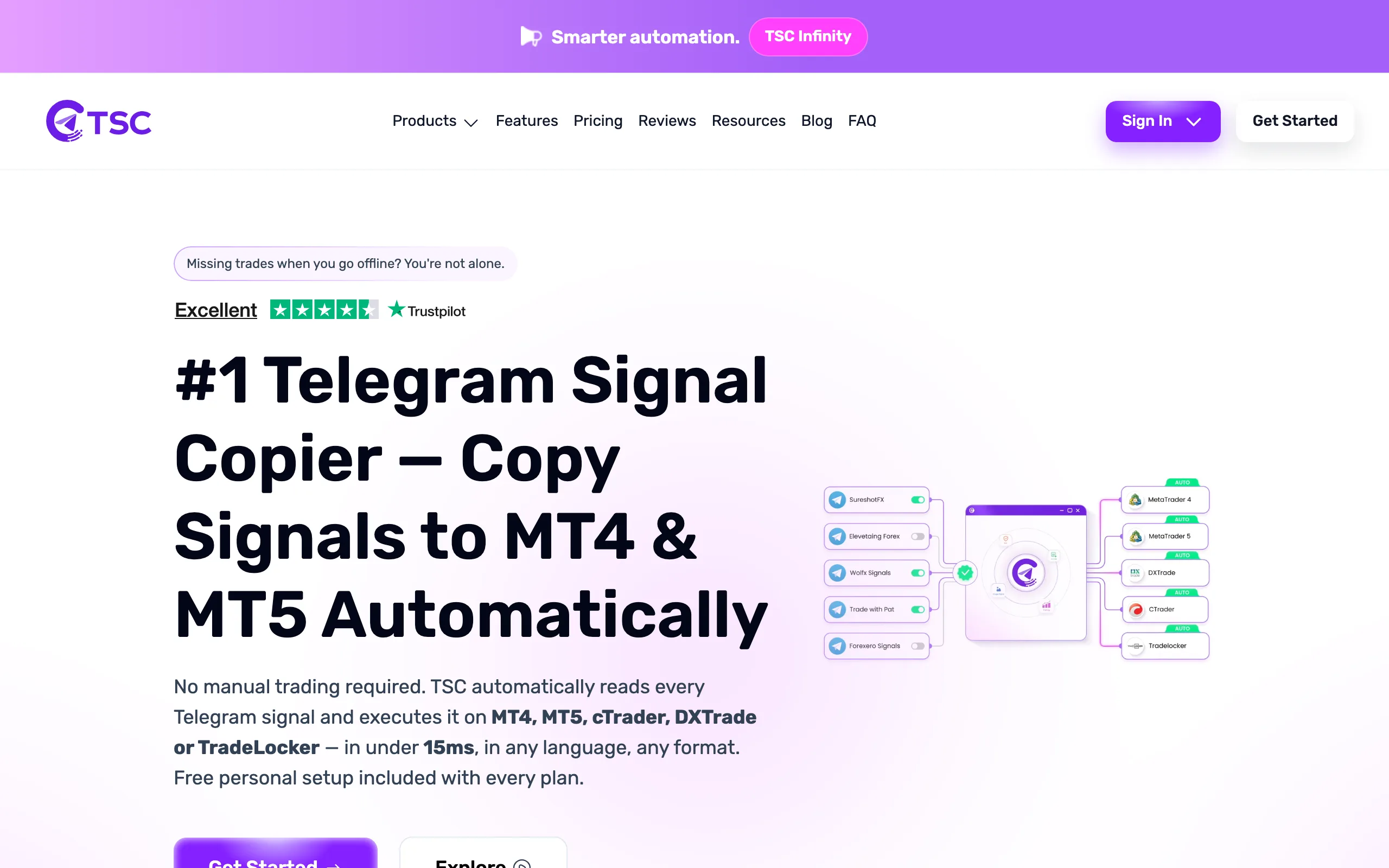 Telegram Signal Copier screenshot