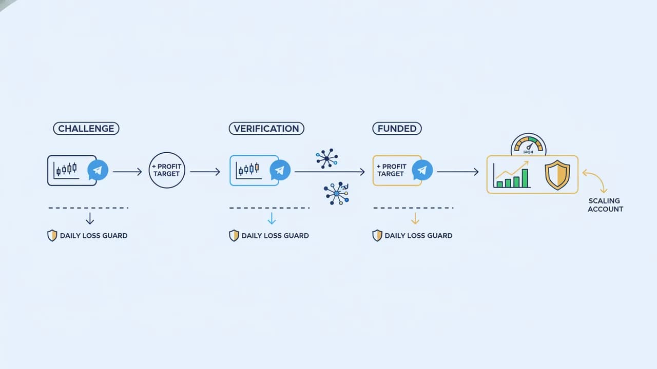 The5ers and E8 evaluation paths compared, from challenge to funded