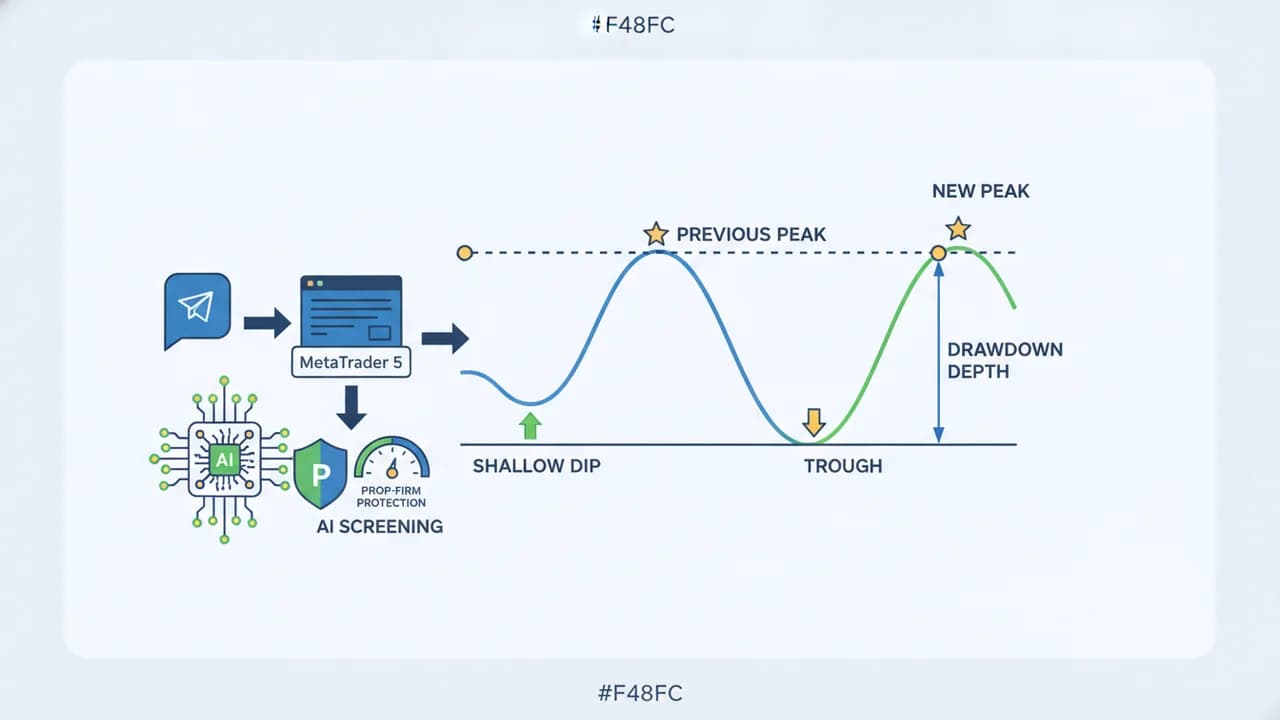 The anatomy of a trading drawdown: peak, trough, depth, and recovery